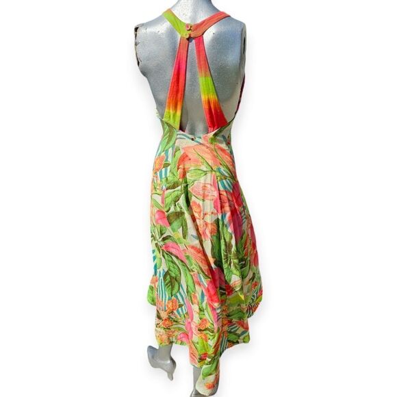 Farm Rio Tropical Flower Maxi Dress Small - Picture 11 of 12